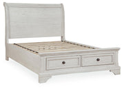 Robbinsdale Full Sleigh Storage Bed, Dresser and Mirror - B742B15