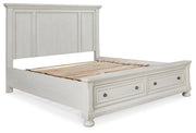 Robbinsdale King Panel Storage Bed, Dresser, Chest and 2 Nightstands - B742B49