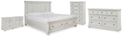 Robbinsdale King Panel Storage Bed, Dresser, Chest and 2 Nightstands - B742B49