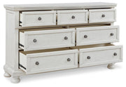 Robbinsdale King Panel Storage Bed, Dresser, Chest and 2 Nightstands - B742B49