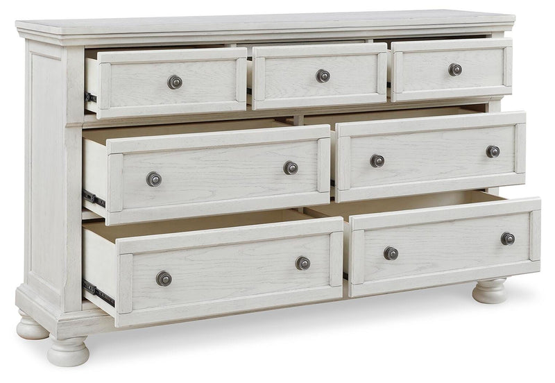 Robbinsdale King Panel Storage Bed, Dresser, Chest and 2 Nightstands - B742B49