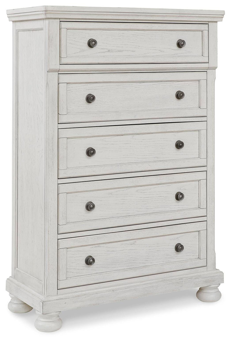 Robbinsdale King Panel Storage Bed, Dresser, Chest and 2 Nightstands - B742B49