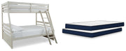 Robbinsdale Twin over Full Bunk Bed and Mattresses - B742B46
