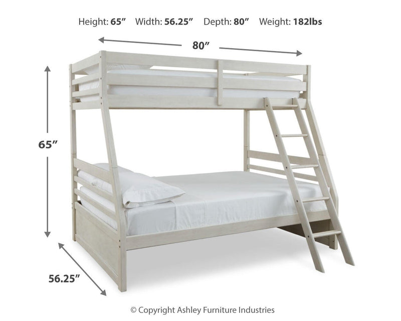 Robbinsdale Twin over Full Bunk Bed and Mattresses - B742B46