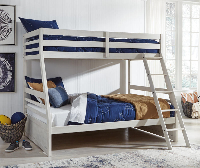 Robbinsdale Twin over Full Bunk Bed and Mattresses - B742B46