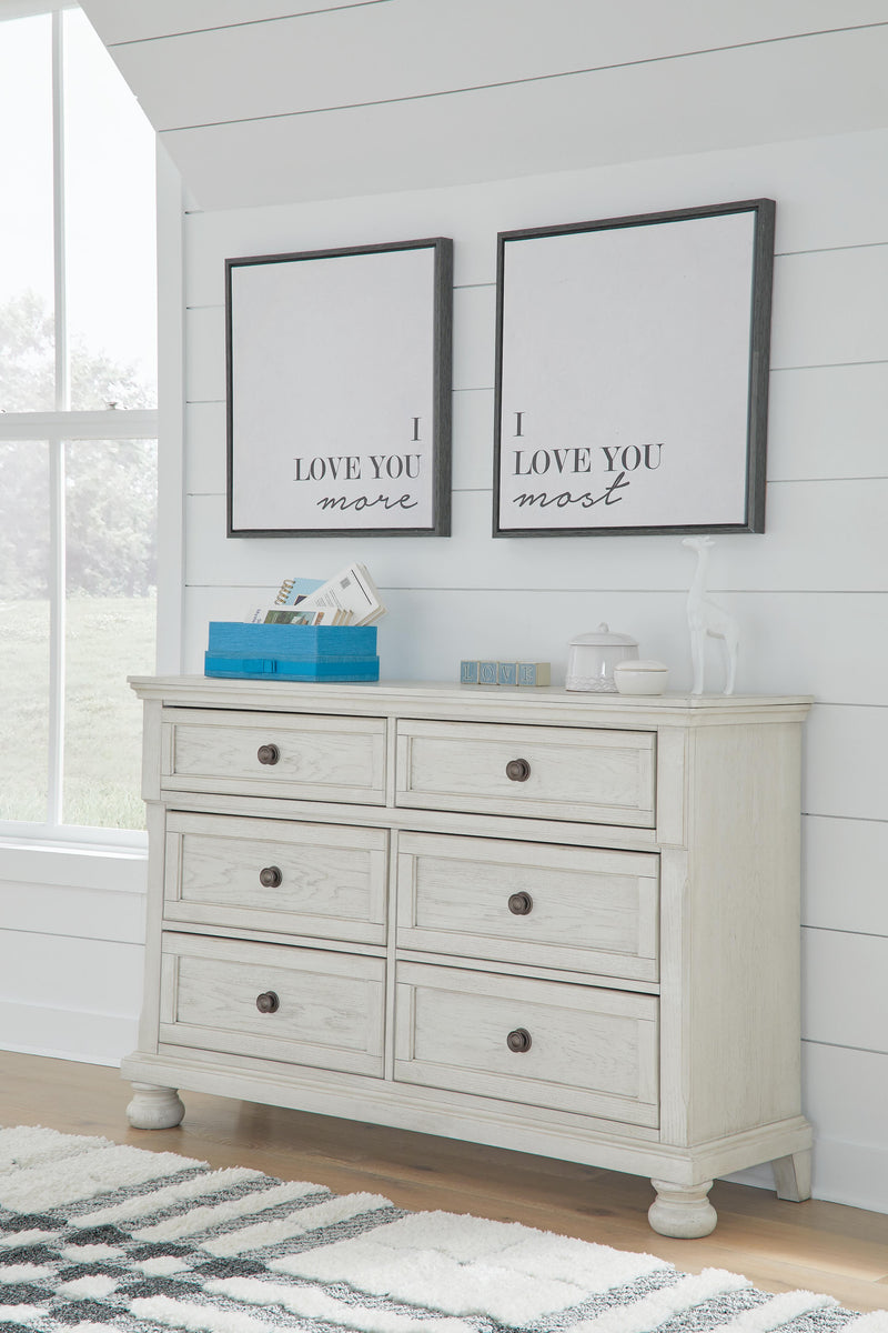 Robbinsdale Twin Sleigh Storage Bed, Dresser and Nightstand - B742B47