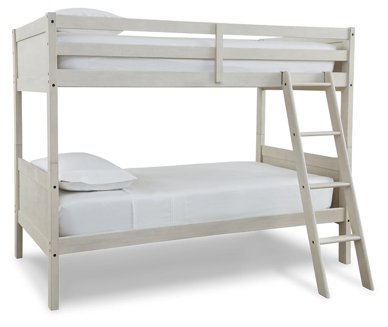 Robbinsdale Twin/Twin Bunk Bed with Ladder - B742-59 - Gate Furniture