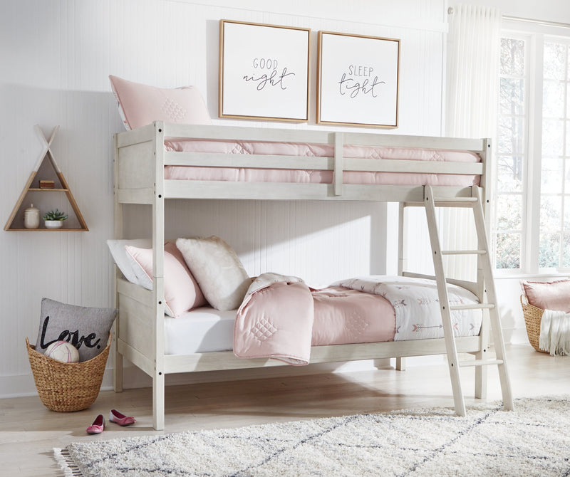 Robbinsdale Twin/Twin Bunk Bed with Ladder - B742-59 - Gate Furniture