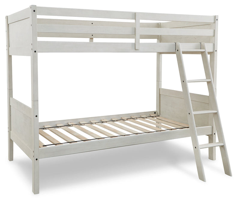 Robbinsdale Twin/Twin Bunk Bed with Ladder - B742-59 - Gate Furniture