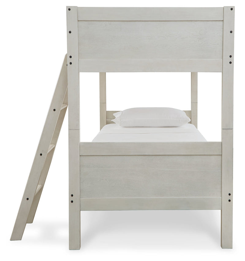 Robbinsdale Twin/Twin Bunk Bed with Ladder - B742-59 - Gate Furniture