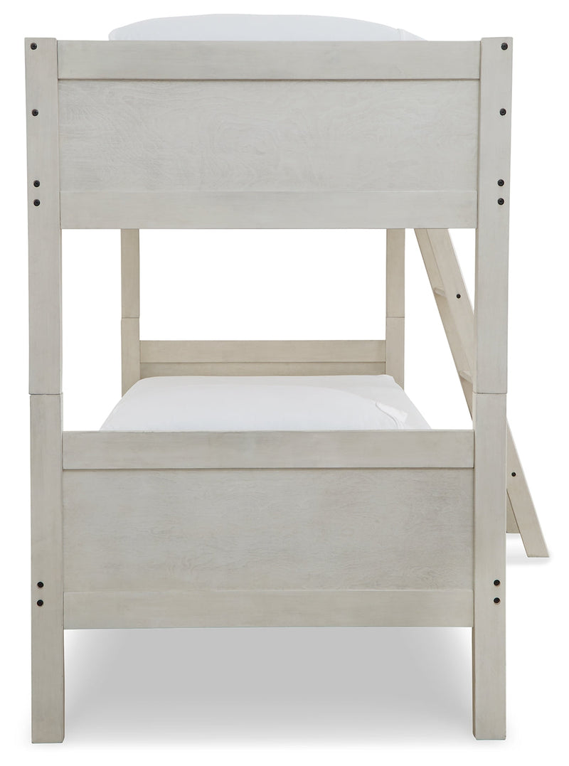 Robbinsdale Twin/Twin Bunk Bed with Ladder - B742-59 - Gate Furniture