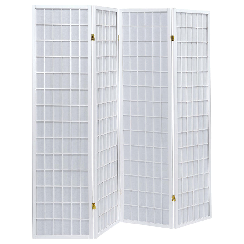 Roberto 4-Panel Room Divider Folding Shoji Screen White - 902626