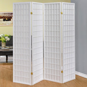 Roberto 4-Panel Room Divider Folding Shoji Screen White - 902626