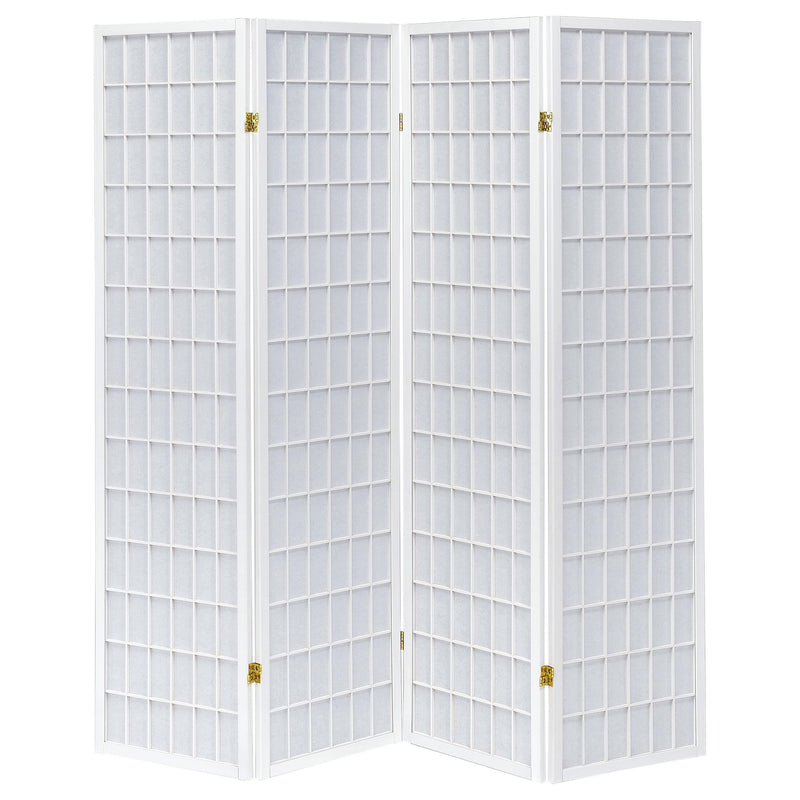 Roberto 4-Panel Room Divider Folding Shoji Screen White - 902626