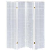 Roberto 4-Panel Room Divider Folding Shoji Screen White - 902626
