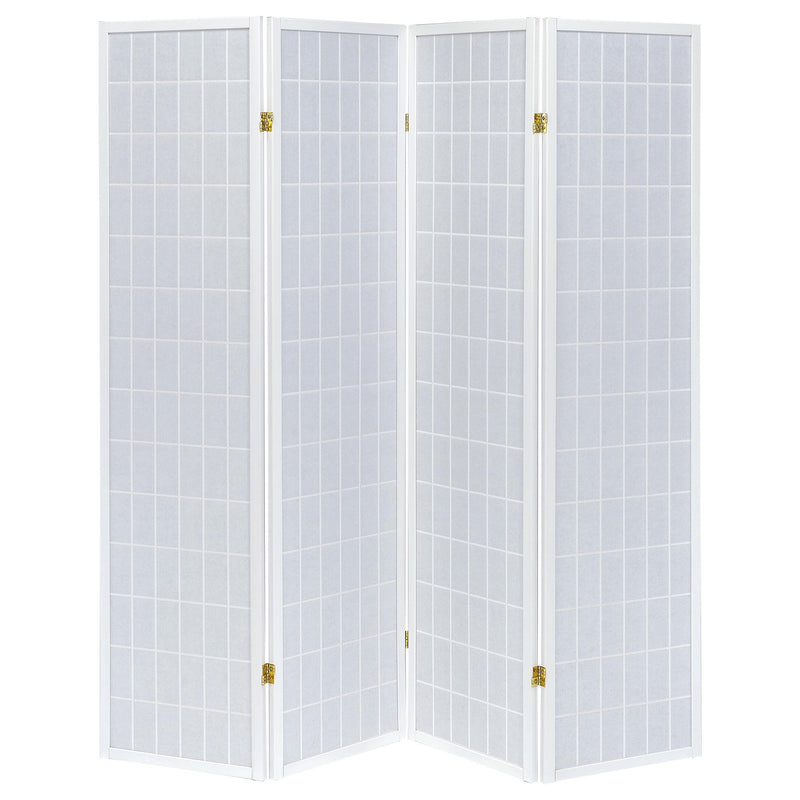 Roberto 4-Panel Room Divider Folding Shoji Screen White - 902626