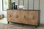 Robin Ridge Two - tone Brown Accent Cabinet - Gate FurnitureCabinet