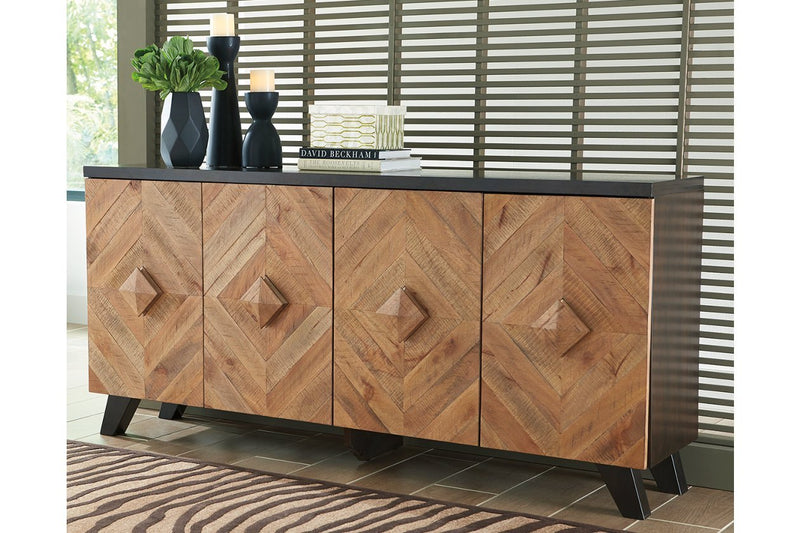 Robin Ridge Two - tone Brown Accent Cabinet - Gate FurnitureCabinet