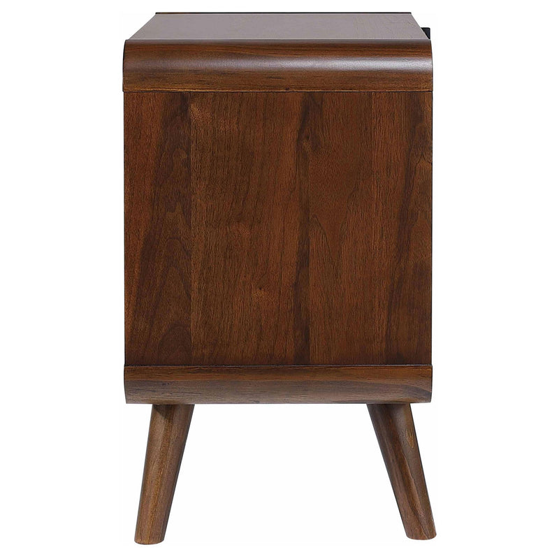 Robyn 2-drawer Nightstand Bedside Table Dark Walnut - 205132