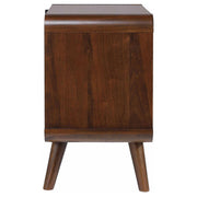 Robyn 2-drawer Nightstand Bedside Table Dark Walnut - 205132