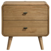 Robyn 2-drawer Nightstand Bedside Table Light Ash - 225092