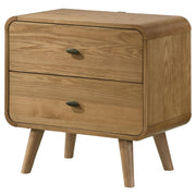 Robyn 2-drawer Nightstand Bedside Table Light Ash - 225092