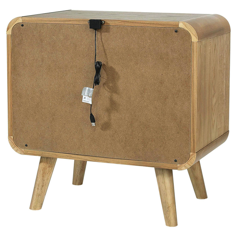 Robyn 2-drawer Nightstand Bedside Table Light Ash - 225092