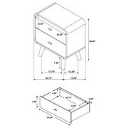 Robyn 4-piece Full Bedroom Set Light Ash - 225091F-S4