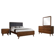 Robyn 4-piece Queen Bedroom Set Dark Walnut - 205131Q-S4