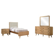 Robyn 4-piece Twin Bedroom Set Light Ash - 225091T-S4
