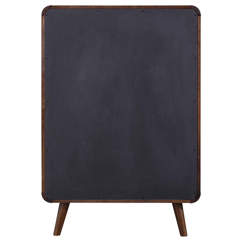 Robyn 5-drawer Bedroom Chest of Drawers Dark Walnut - 205135