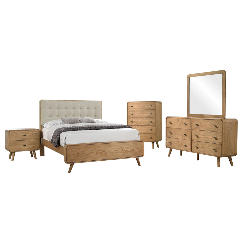 Robyn 5-piece Eastern King Bedroom Set Light Ash - 225091KE-S5