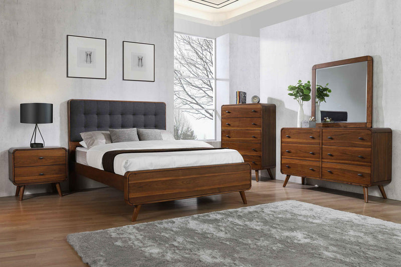 Robyn 5-piece Full Bedroom Set Dark Walnut - 205131F-S5