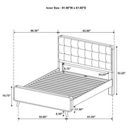Robyn 5-piece Queen Bedroom Set Dark Walnut - 205131Q-S5