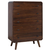 Robyn 5-piece Twin Bedroom Set Dark Walnut - 205131T-S5