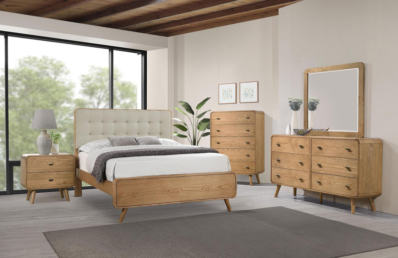 Robyn 6-drawer Bedroom Dresser Light Ash - 225093