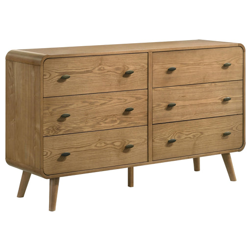 Robyn 6-drawer Bedroom Dresser Light Ash - 225093