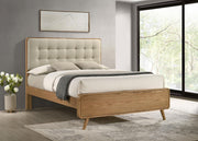 Robyn Wood Queen Platform Bed Light Ash - 225091Q