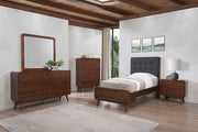 Robyn Wood Twin Platform Bed Dark Walnut - 205131T