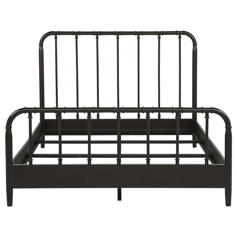 Rocco All Wood Water Pipe Open Frame Queen Bed Dark Bronze - 310035Q