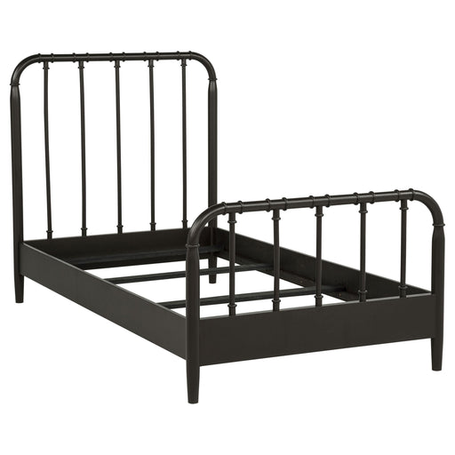 Rocco All Wood Water Pipe Open Frame Twin Bed Dark Bronze - 310035T
