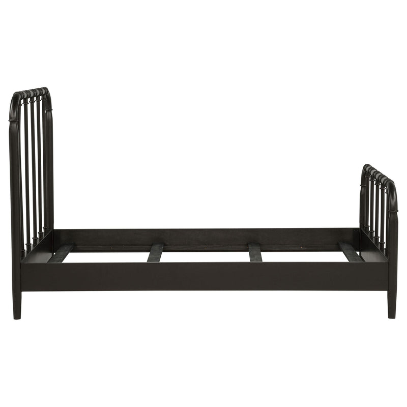Rocco All Wood Water Pipe Open Frame Twin Bed Dark Bronze - 310035T