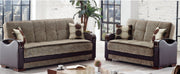 Rochester Brown Sleeper Living Room Set - Gate FurnitureLiving Room Set