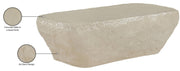 Rockford Concrete Coffee Table in Beige - 654Sand-CT