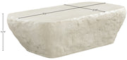 Rockford Concrete Coffee Table in Taupe - 654Taupe-CT