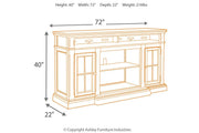 Roddinton Dark Brown 72" TV Stand - Gate FurnitureTV Stand