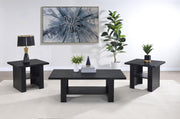 Rodez 3-piece Engineered Wood Coffee Table Set Black - 700345