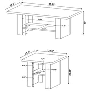 Rodez 3-piece Engineered Wood Coffee Table Set Black - 700345