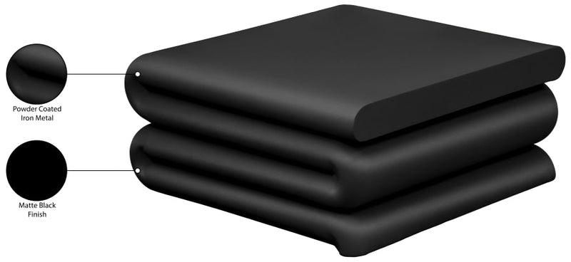 Roland Iron Coffee Table in Black - 99079Black-CT