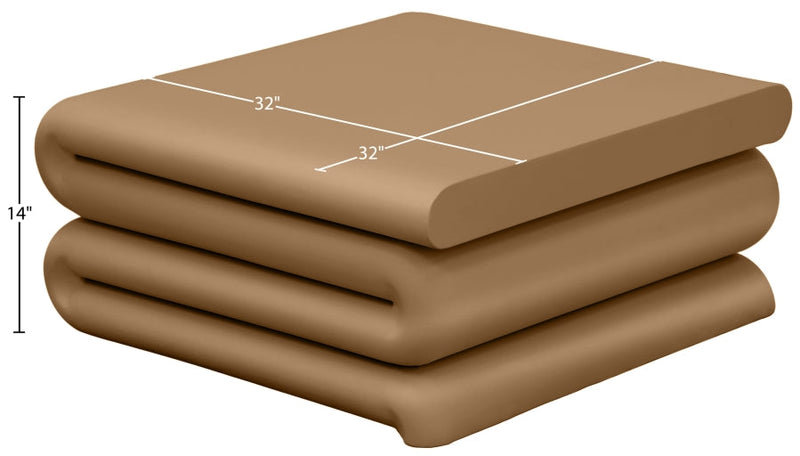 Roland Iron Coffee Table in Brown - 99079Brown-CT